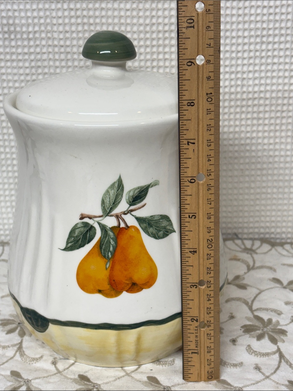 Tuscany ceramic canister with lid - Picture 8 of 9